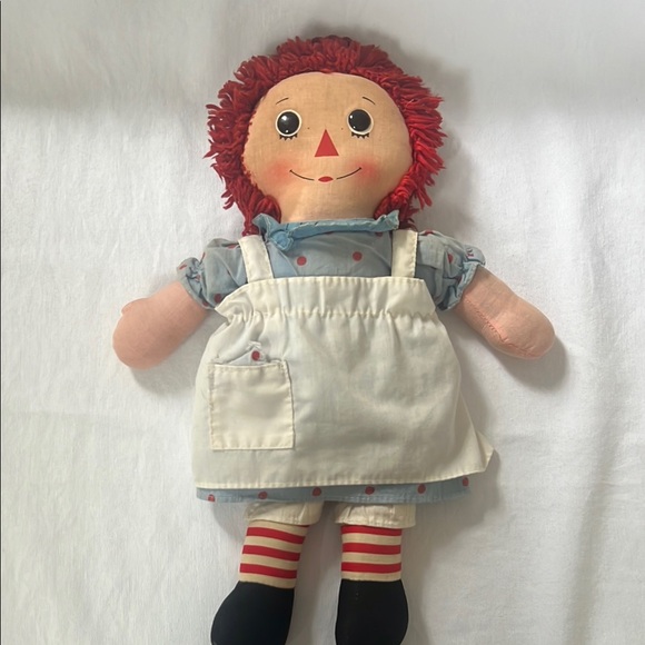 Vintage 1970’s Knickerbocker Raggedy Ann and Andy Dolls with I Love You Heart - Picture 3 of 15